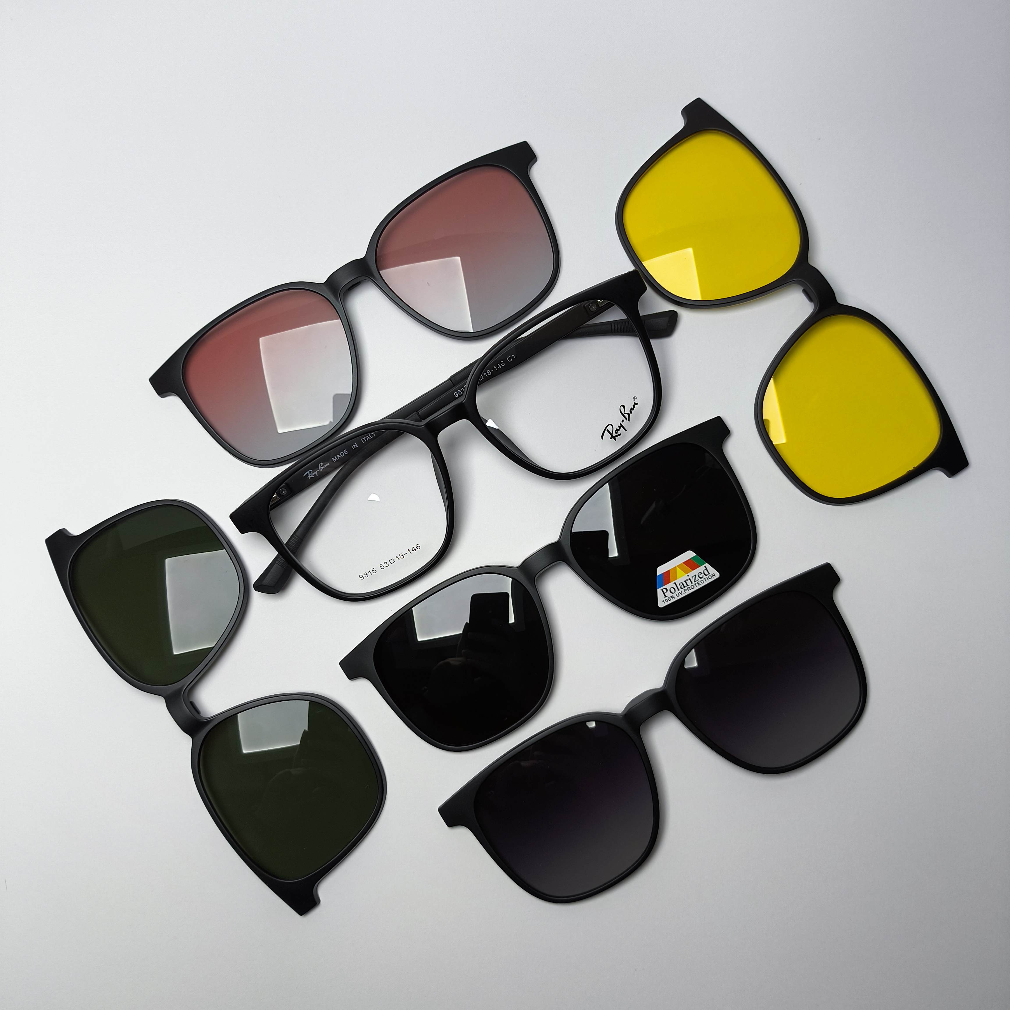 عینک کاور دار اسپرت پلاریزه کائوچو ریبن Ray ban مدل 9815