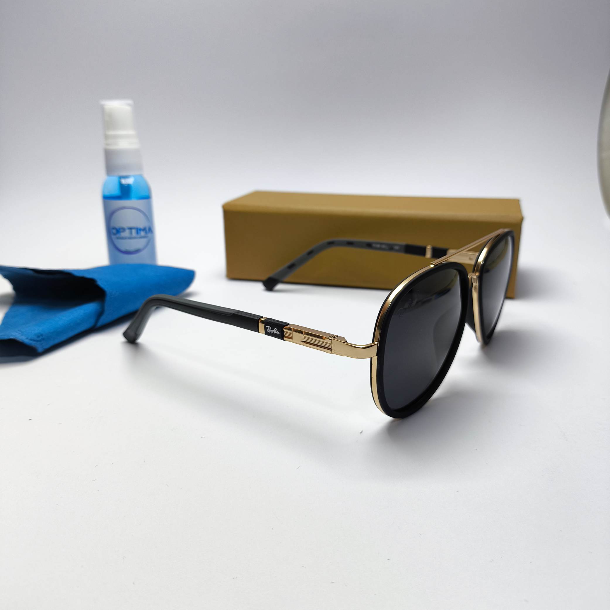 عینک آفتابی مردانه پلاریزه فلزی ریبن Ray ban مدل 18158