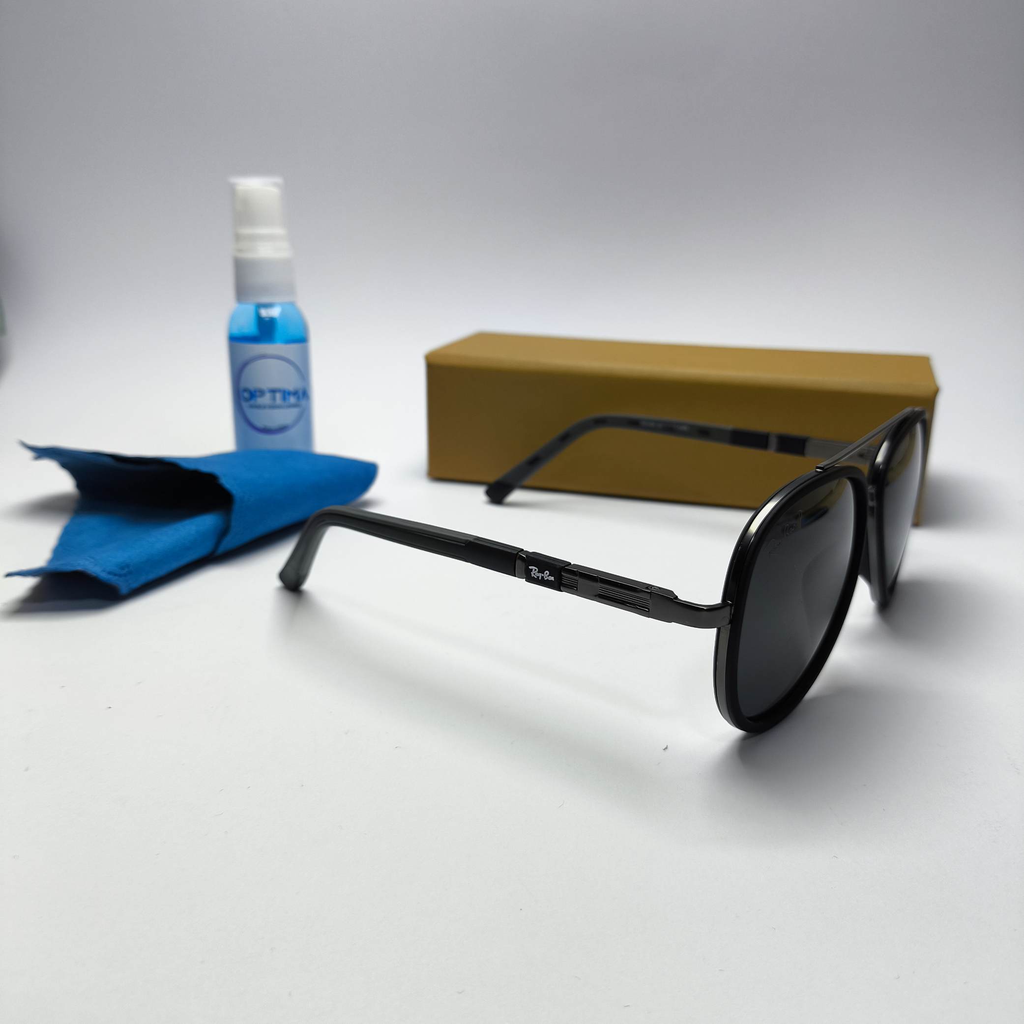 عینک آفتابی مردانه پلاریزه فلزی ریبن Ray ban مدل 18158