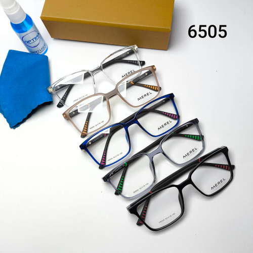 عینک طبی مردانه کائوچو tr90 پایه 180 مرل Merel مدل 6505