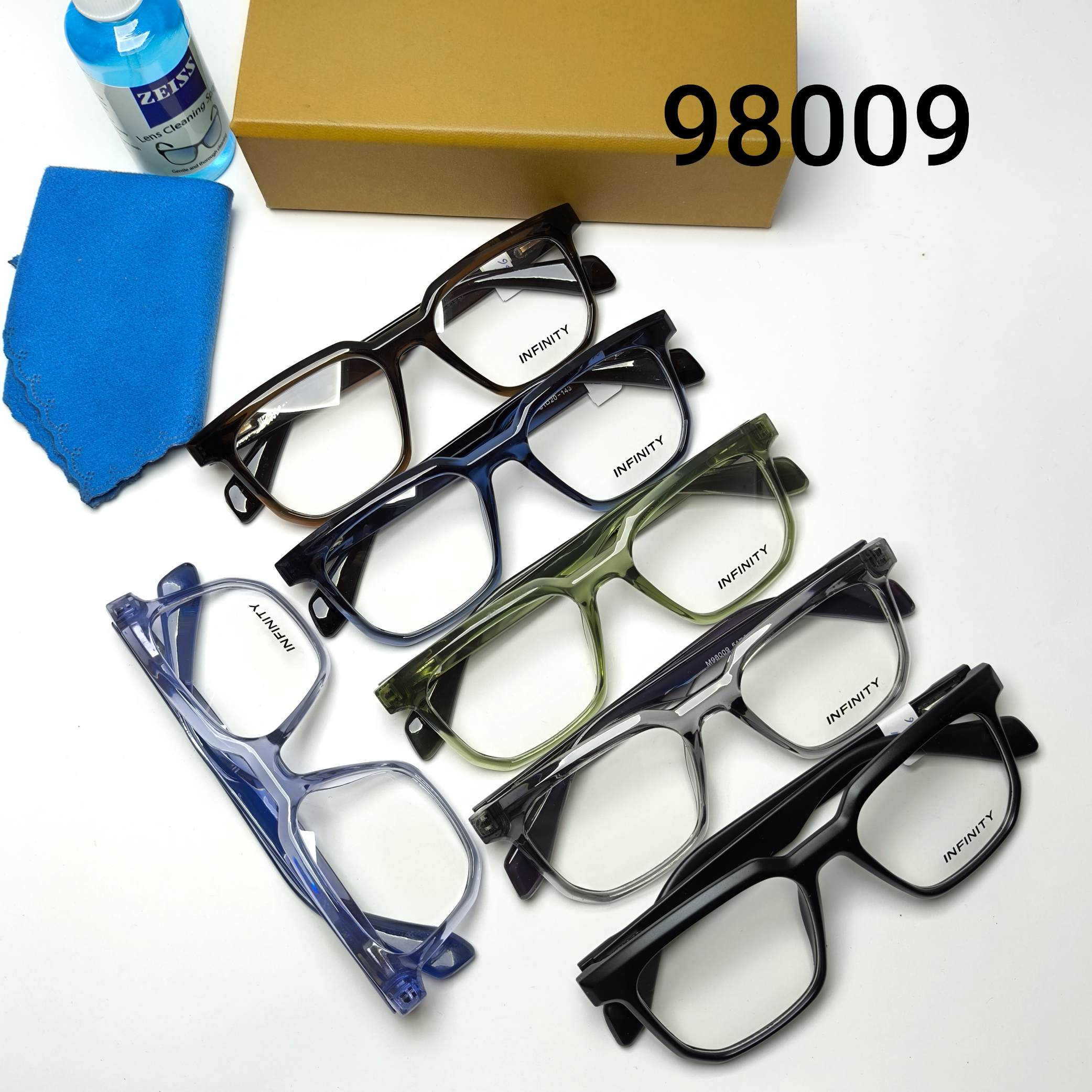 عینک طبی زنانه و مردانه کائوچو پایه فنر اینفینیتی Infinity مدل 98009