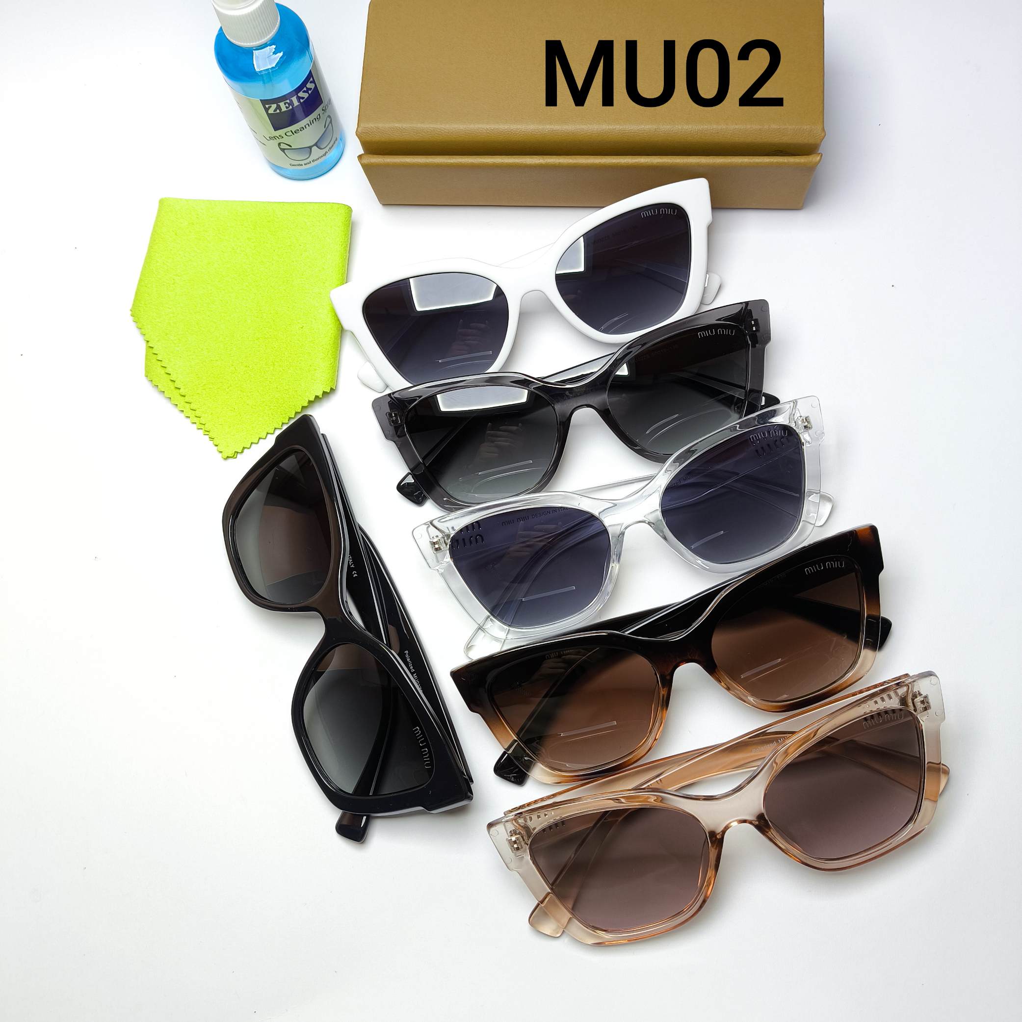 عینک آفتابی زنانه پلاریزه میو میو Miu Miu مدل MU02