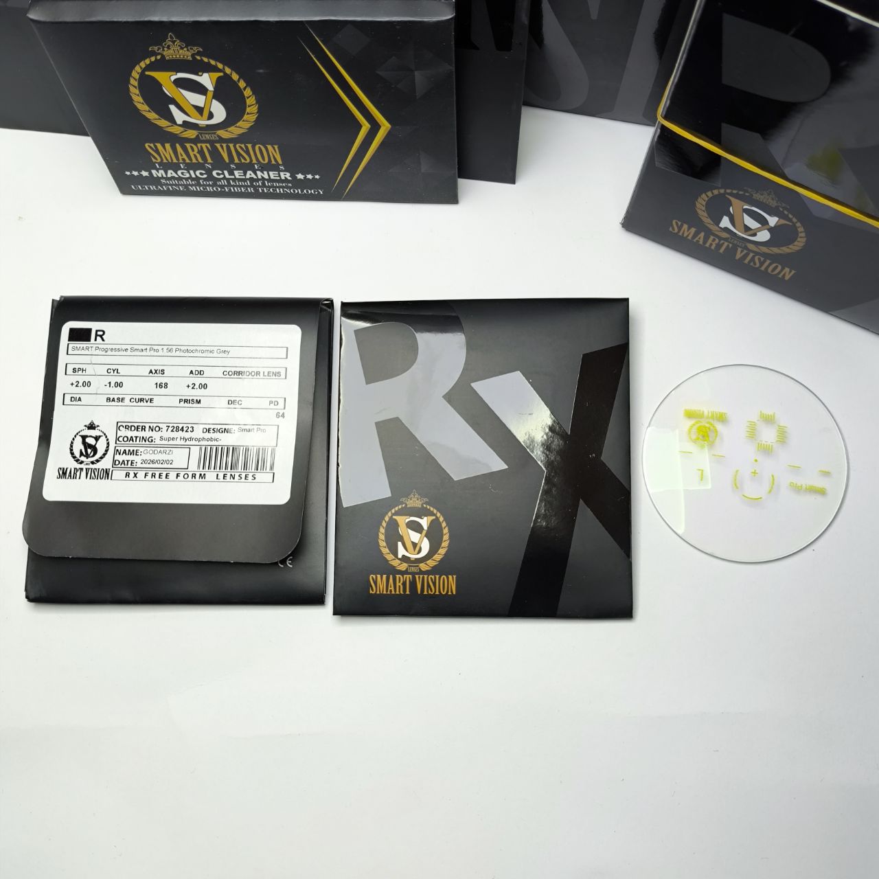 عدسی عینک سفارشی تدریجی 1.56 اسمارت ویژن Smart vision