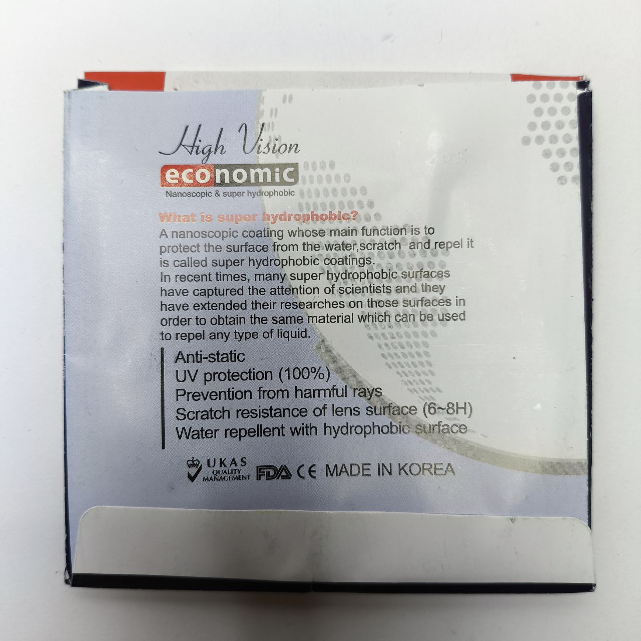 عدسی عینک انتی رفلکس اقتصادی 1.56 هایویژن High vision